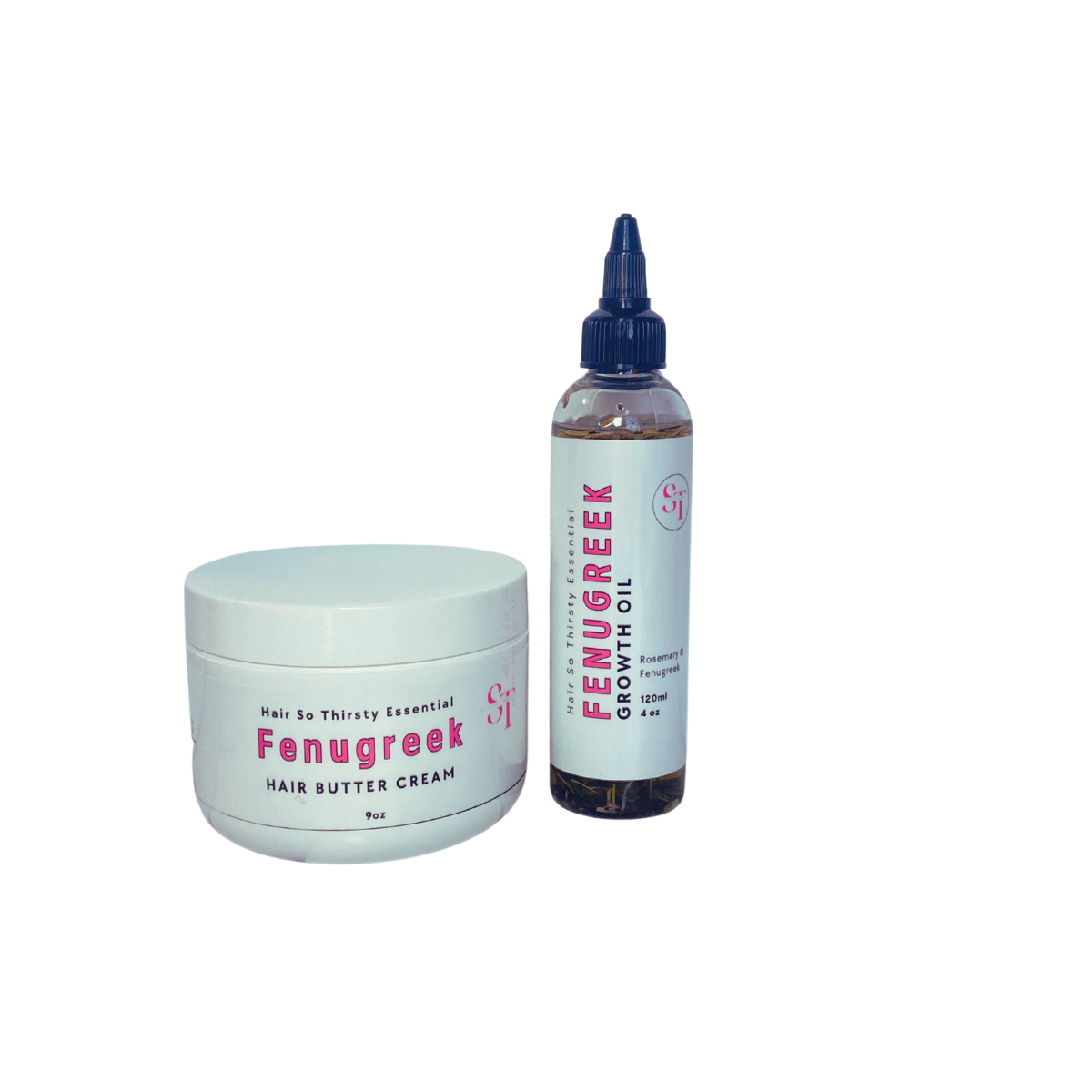 Fenugreek Growth Hair Butter Cream & Fenugreek Growth Hair Oil (4 oz) Bundle